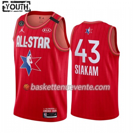 Maillot Basket Toronto Raptors Pascal Siakam 43 2020 All-Star Jordan Brand Rouge Swingman - Enfant